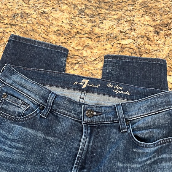 7 For All Mankind Slim Cigarette Jean - Size 28 - Picture 2 of 6